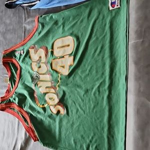 Vintage Shawn Kemp Seattle Sonics Champion jersey sz 52
